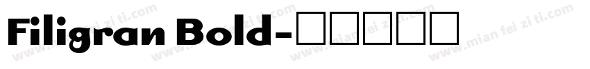 Filigran Bold字体转换
